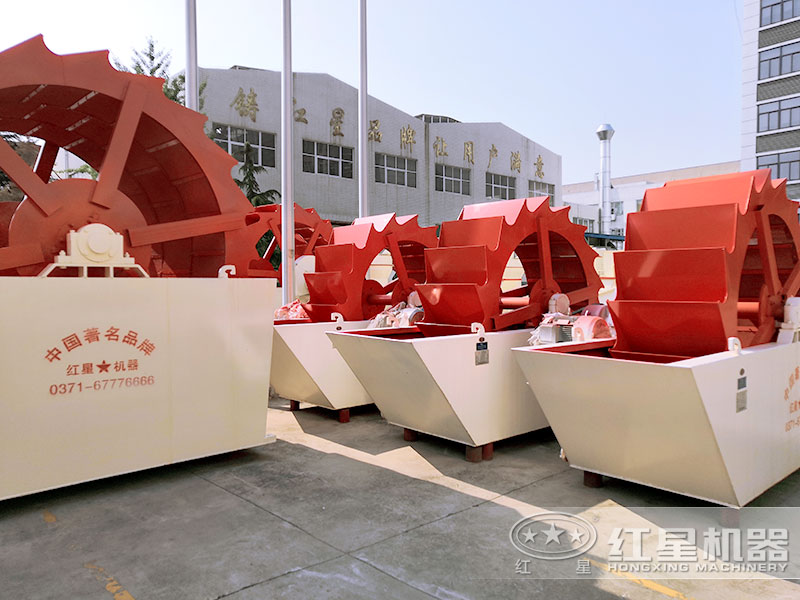 輪斗洗石機(jī)車間展示，規(guī)格多