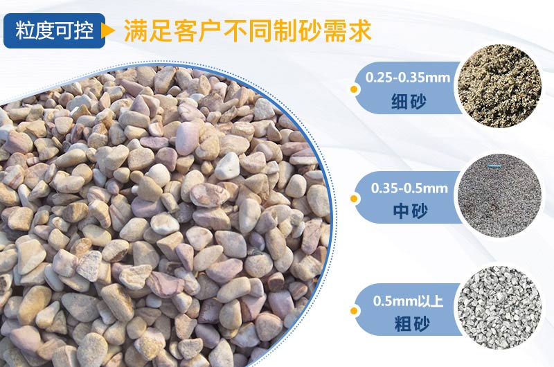 制砂機(jī)成品粒度可調(diào)，滿足各種領(lǐng)域需求